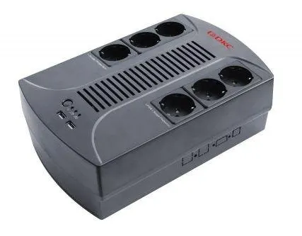 Фото №0 Источник бесперебойного питания ИБП Info PDU 600В.А Schuko (6) USB для зарядки (2) USB + RJ11 DKC INFOPDU600