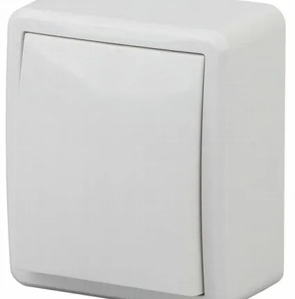 Фото №0 О/У Выключатель 1-клавишный Белый Эксперт Эра