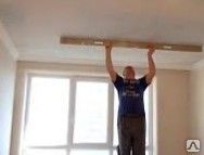 фото Поклейка стеклообоев на потолок