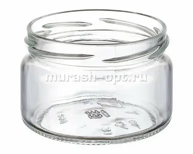 фото Банка стеклянная "Шайба" 0,35л винтовая горловина 1-82 (28)