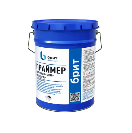 Фото №0 «Брит» Стандарт-Р Праймер битумный 5,5л/5кг (96 шт/пал) аналог праймер Аквамаст