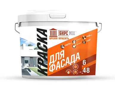 фото Краска фасадная БирсМикс 6кг