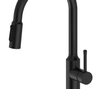 фото Смеситель для кухни Santek Пуро под фильтр, выдвижная лейка WH5A43028N001 черный