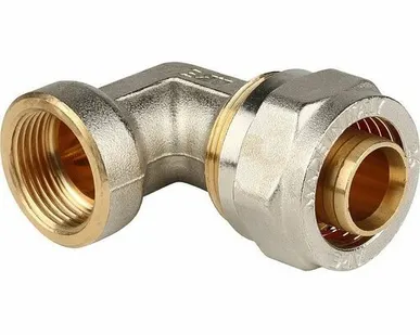 фото Угольник-переходник STOUT с внутренней резьбой 3/4 х26 для металлопластиковых труб винтовой