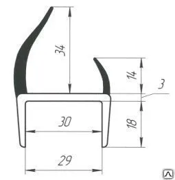 Фото №0 Уплотнитель ворот арт. 090700