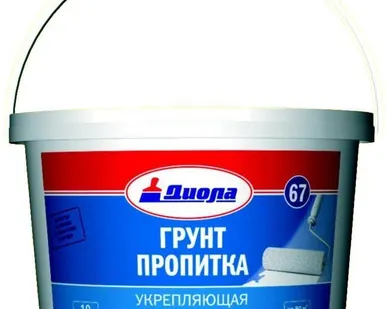 фото Грунт-пропитка укрепляющая Д-67 (Диола), 10 кг