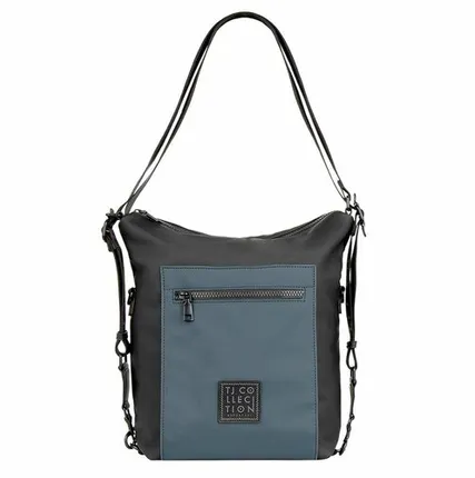 Фото №0 Черно-голубая сумка-кроссбоди Кроссовер в стиле унисекс TJ COLLECTION YH 8328024 BLU