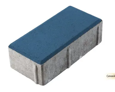 фото Плитка тротуарная бетонная АрБет Прямоугольник 1.П.4 синий (13,44м2)