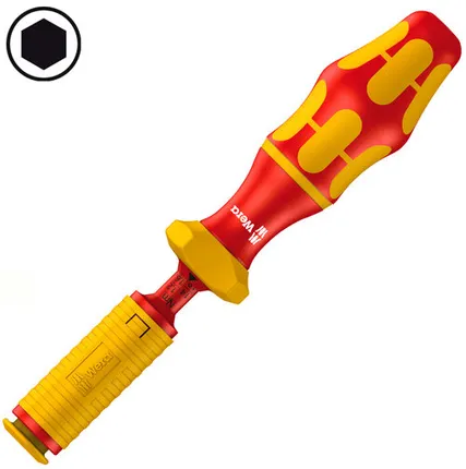 Фото №0 Ручка-держатель динамометрическая отвертка диэлектрическая WERA Kraftform Серия 7400 VDE (0.3-1.2 Нм) 074752