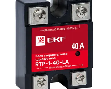 фото Реле твердотельное однофазное с регулированием 4-20мА...