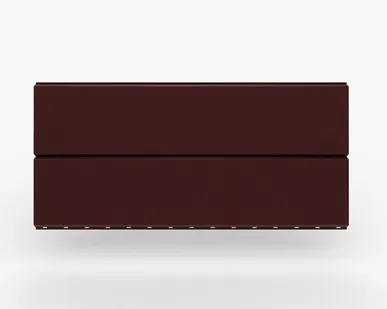 фото Сайдинг Металлический сайдинг «Евробрус» 0.47-0.50 мм RAL 3005, Винно-красный