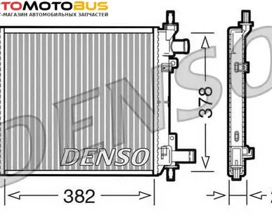 фото Радиатор, охлаждение двигателя DENSO DRM10060 Радиатор охл. ДВС FO Ka 1.2 10.08 &gt;, 1.3i  &gt;11.08