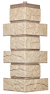 Фото №0 Угол фасадной панели «T-Siding», кирпич, пустынный