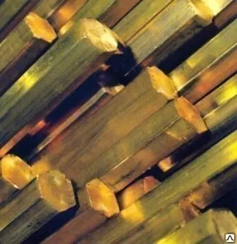 Фото №0 Шестигранник бронзовый 40 БрОЦ4-3, БрБ2 по ГОСТ 6511-60, 10025-78, 24301-93