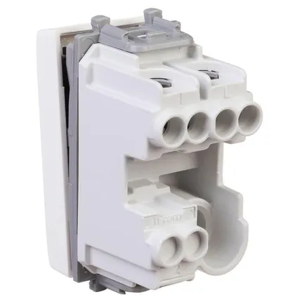 Фото №3 Выключатель модульный 1-кл. 1мод. Avanti "Белое облако" 16А IP20 бел. DKC 4400101