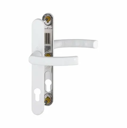 Фото №0 Гарнитур нажимной подпружиненный HOPPE Liege со сплошной накладкой (30/67-72), Белый F9016