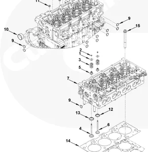 фото Тарелка пружины клапана на двигатель Cummins ISF 2.8L Газель Бизнес 4976168