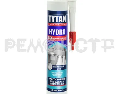фото Клей жид/гв 310мл HYDRO_FIX Tytan (прозрачный) акр (под заказ) П
