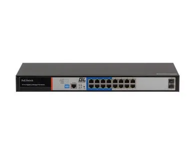 фото Коммутатор WEB Smart управляемый 16 PoE 802.3af/at портов 10/100/1000Мбит/с 8 до 250м cat.6 2хSFP 1000Мбит/с 250Вт APO&R GIGALINK GL-SW-G205-16P