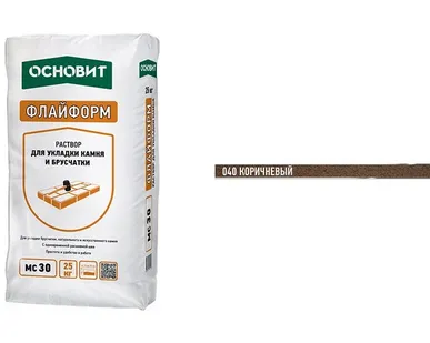 фото Раствор Основит Флайформ MC30 040 коричневый 25 кг