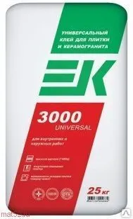 фото ЕК Клей 3000 для внутр/наруж работ (25кг)