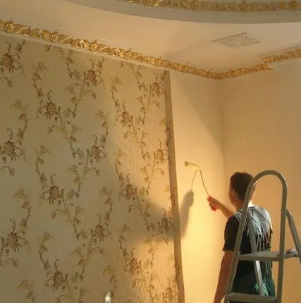 Фото №0 Оклейка обоями