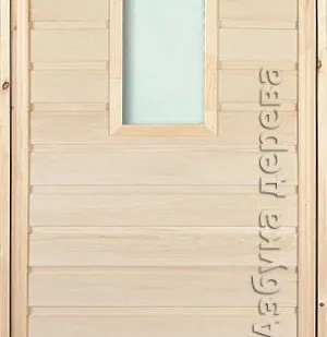 фото Банная дверь из липы и кедра 7 DoorWooD