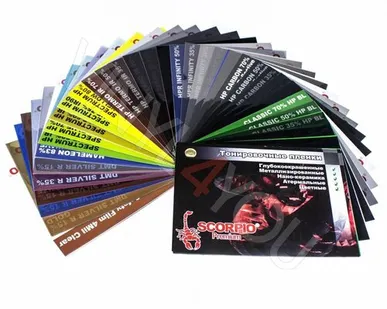 фото Образцы тонировочной пленки Scorpio Premium