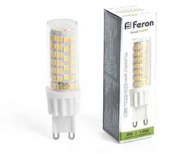 фото Светодиодная лампа Feron JCD9 13W 1070Lm 4000K G9 38153