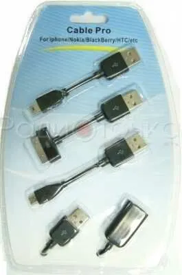 Фото №0 Переходники USB для зарядки сот.телефонов TD-1102 (3 разъёма,Nokia,iPhone,Black Berry,HTC)