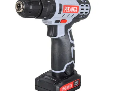 фото дрель-шуруповерт ударная РЕСАНТА ДА-24-2ЛК-У 24В Li-Ion 2,0Ач 2 аккумулятора