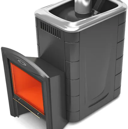 Фото №0 Печь ТМФ Гейзер 2014 Carbon Витра (антрацит, ЗК, арт. 33704)