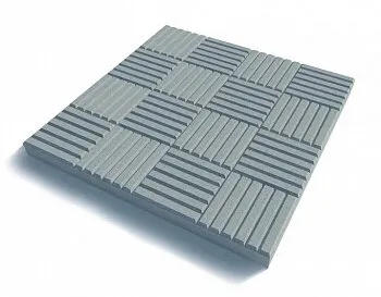 Фото №0 Тротуарная плитка "Шахматы" 300*300*30мм серая