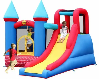 фото Надувной батут Happy Hop Крепость с Большой 
Горкой 9007