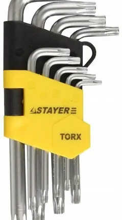 Фото №0 Набор звездочек STAYER Т10-Т50 9 предметов 2743-Н9