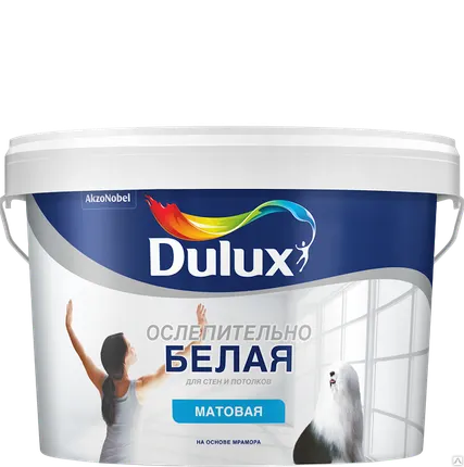 Фото №0 Краска Dulux Ослепительно белая матовая