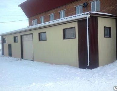 фото Строительство пристройки автосервиса к дому