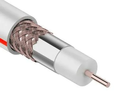 фото Кабель коаксиальный SAT 50M 75Ом CCS/Al/Al 75% бел. (уп.20м) PROCONNECT 01-2401-2-20