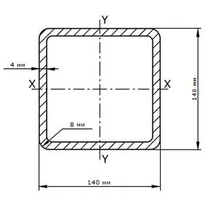 фото Труба профильная 140х140х4.0