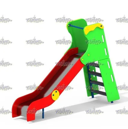 Фото №0 Горка с деревянными перилами H=1200 и H=1500