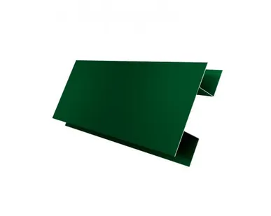 фото Планка H-образная 0,45 PE с пленкой RAL 6005 зеленый мох