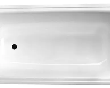 фото Ванна стал. б/с. (Екатер.) белая 1600*700 ANTIKA с рантом