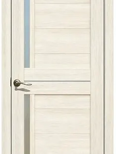 фото Дверь межкомнатная 202 (La Stella) стекло матовое, экошпон, Ясень снежный 2000х600мм