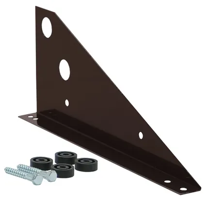 Фото №0 Кронштейн снегозадержателя универсальный Optima RAL 8017