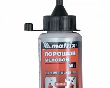фото Порошок меловой для разметочных шнуров MATRIX красный 115гр Матрикс