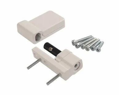 фото Петля дверная Elementis K-S (15-20 мм), на 100кг., Белый, RAL9016