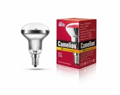 фото Лампа накаливания CAMELION R50 60W E14 зеркальная