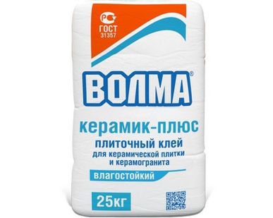 фото Клей ВОЛМА плиточный "Керамик плюс" 25кг