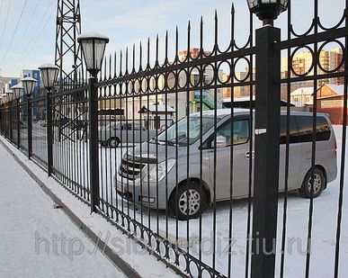 фото Заборные металлические секции кованые