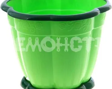 фото Горшок цв 'Восторг' 1,5л с под (зеленый) (М1218) (1/24) П